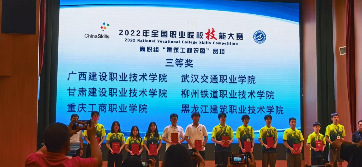 2022年全国职业院校技能大赛乐鱼全球最大体育平台_乐鱼(中国)工程识图赛项三等奖颁奖
